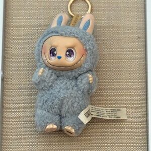 Cute Sea Salt Coconut Plush Keychain Labubu